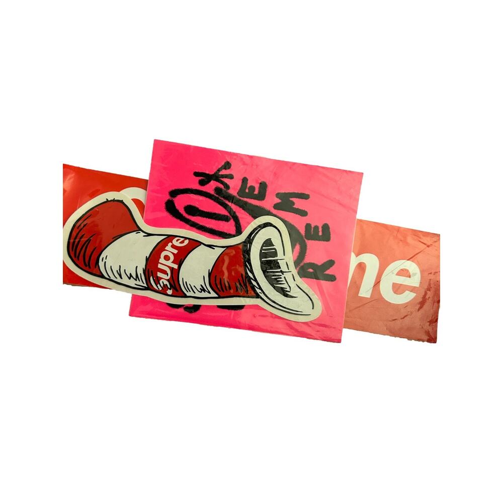 Supreme Cat in the Hat Sticker Pack FW18 Dr Seuss Graphic Authentic